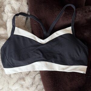 Athleta Women's Black and White Sports Bra